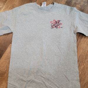 Baseball mom gray tee